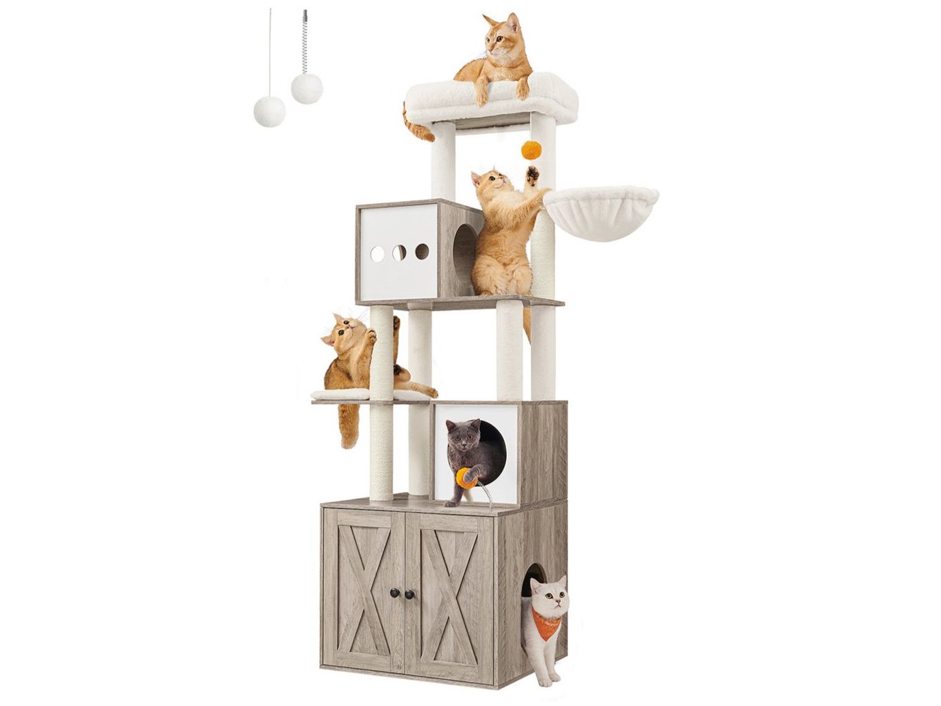 Tiragraffi: Katzenbaum Mit Katzenschrank CAVALLO – Nuovo (secondo la descrizione) da Lachen SZ venduto da MAMORU-MOEBEL