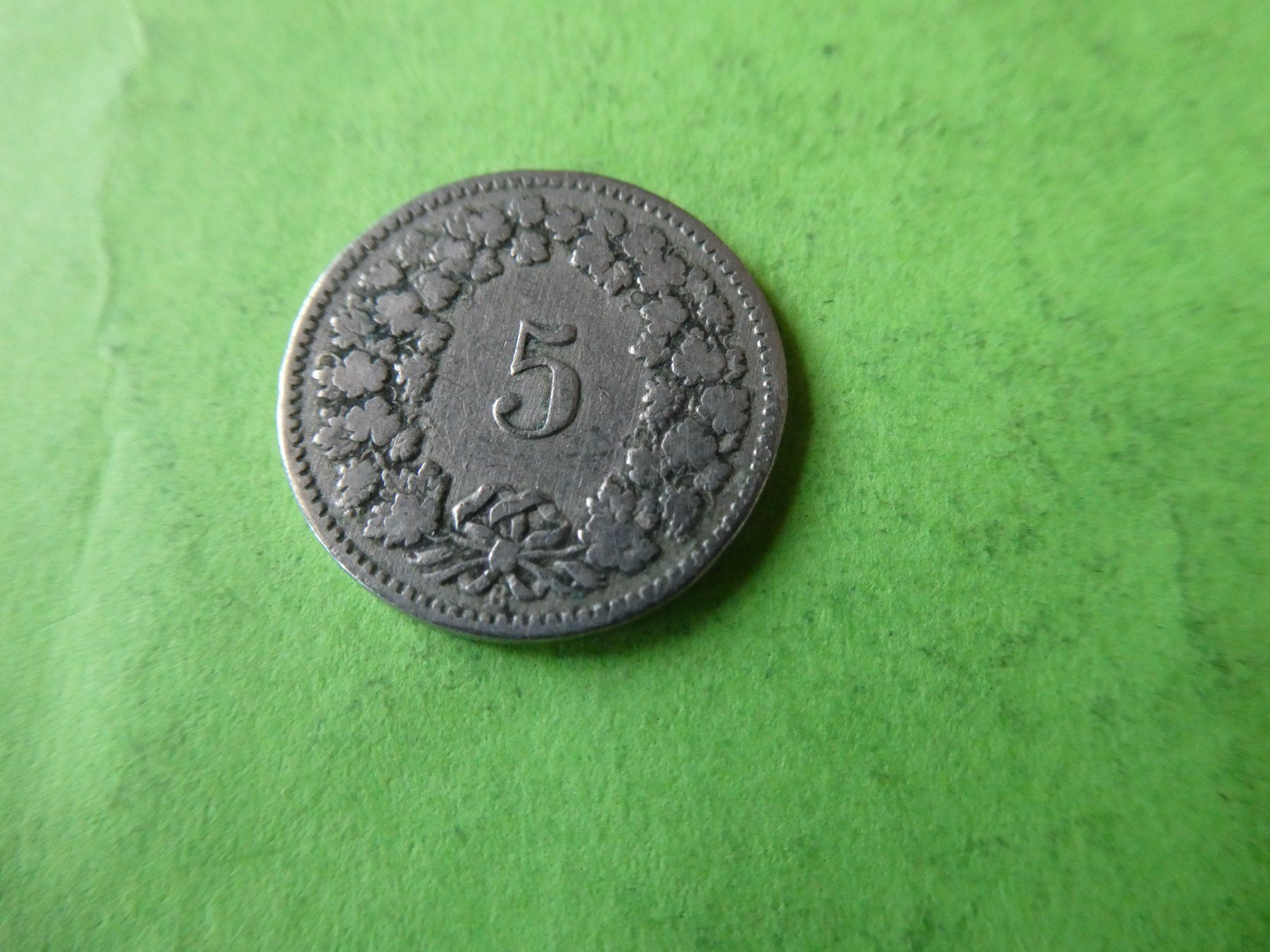 Tutti le monete: Schweiz 1892, 5 Rappen – Usato da Hinterforst venduto da Rohusri 1