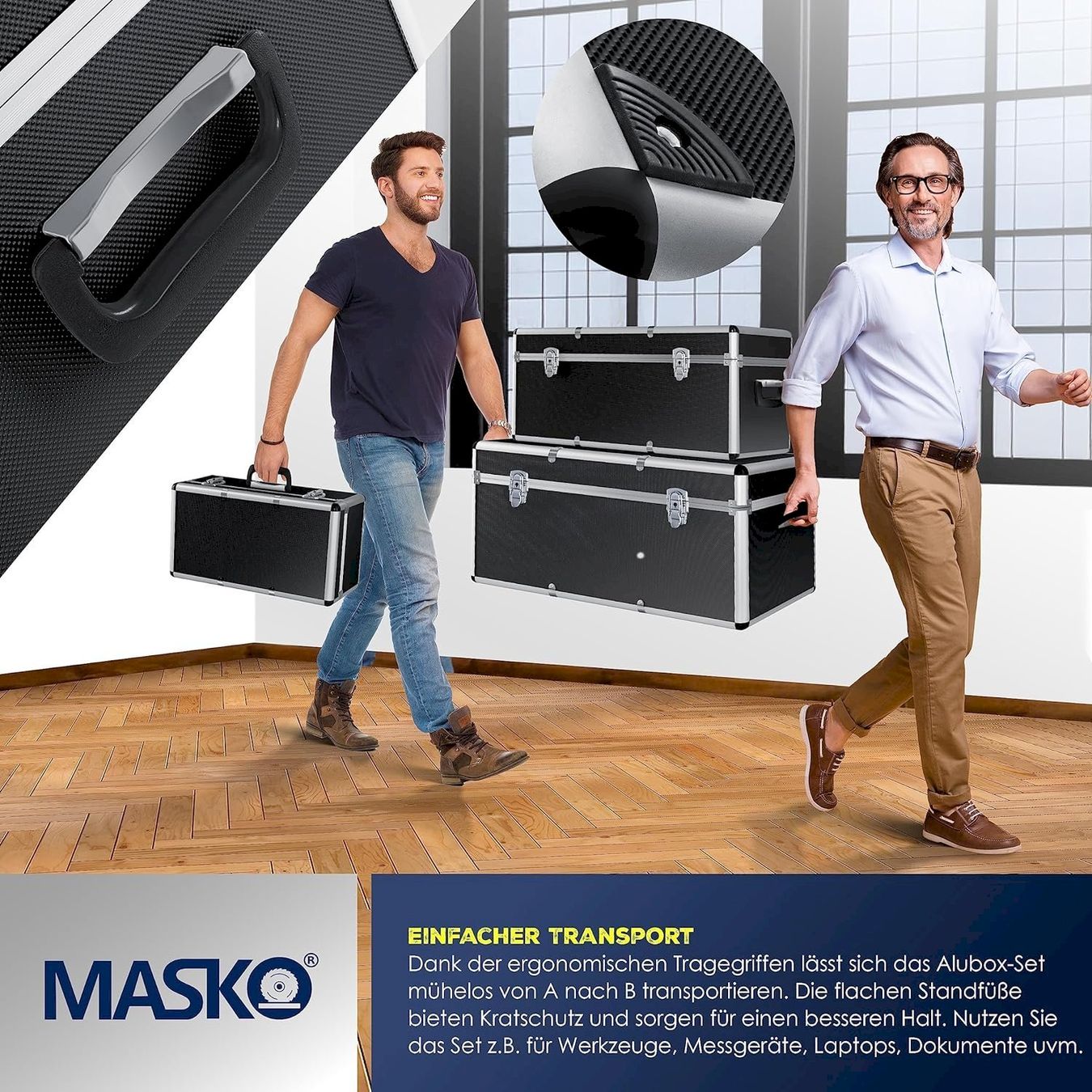 Contenitori & Simili: Masko Alubox 3er SET Schwarz – Nuovo e nell'imballaggio originale da Bottighofen venduto da zaap 2