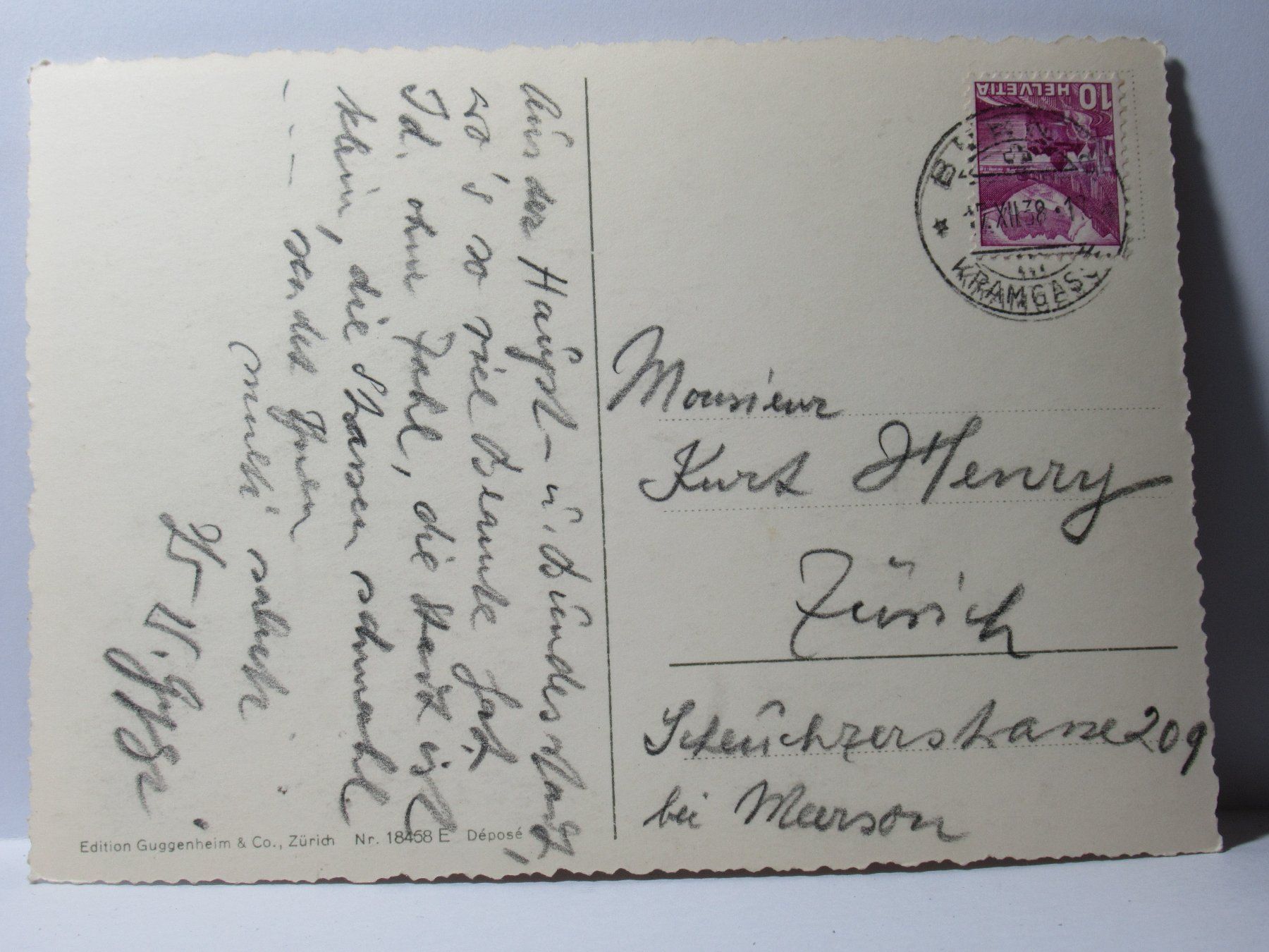 Ansichtskarten: Bern , Das Münster 1938 – Gebraucht aus Grenchen von Bluemchen1900 1