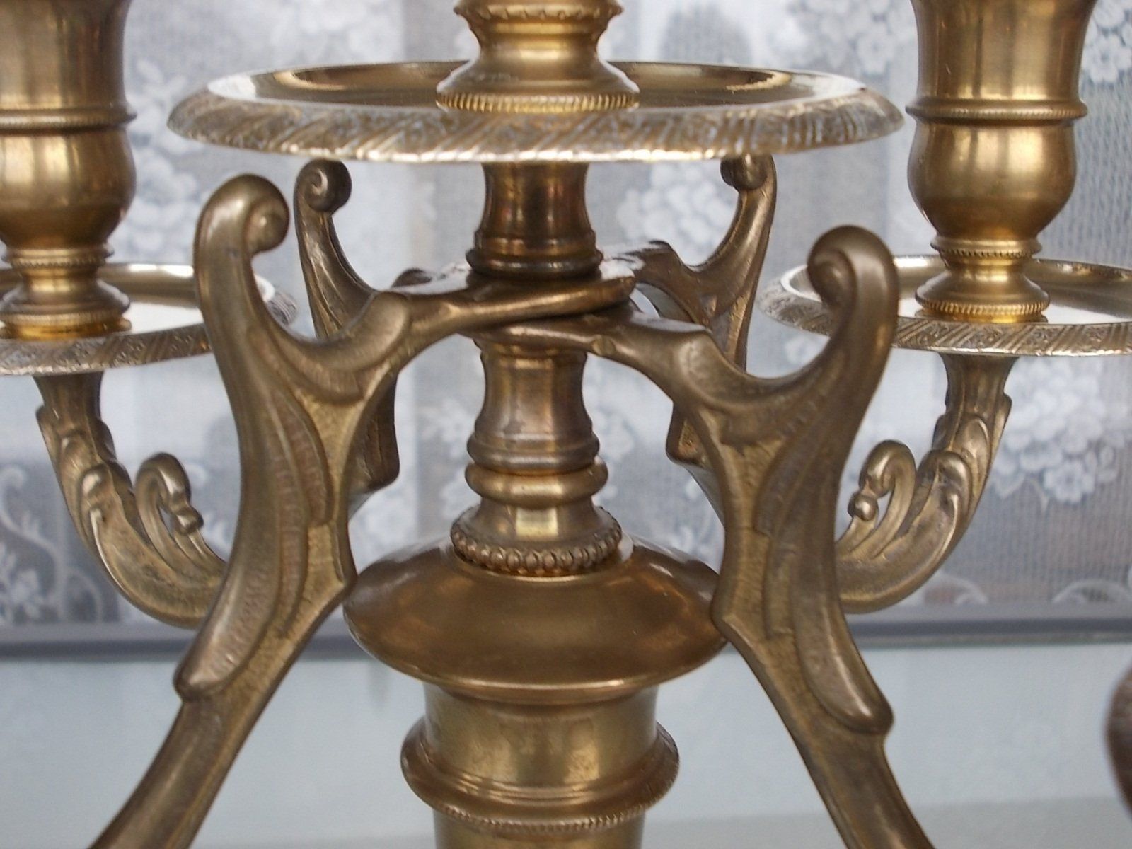 Portacandele: 34cm Empire-Stil Prunk Messing Kerzenständer 5flammig 2280gr – Usato da Ostermundigen venduto da eschbe 7