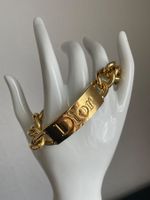 Vintage Dior Statement-Armband in Goldoptik