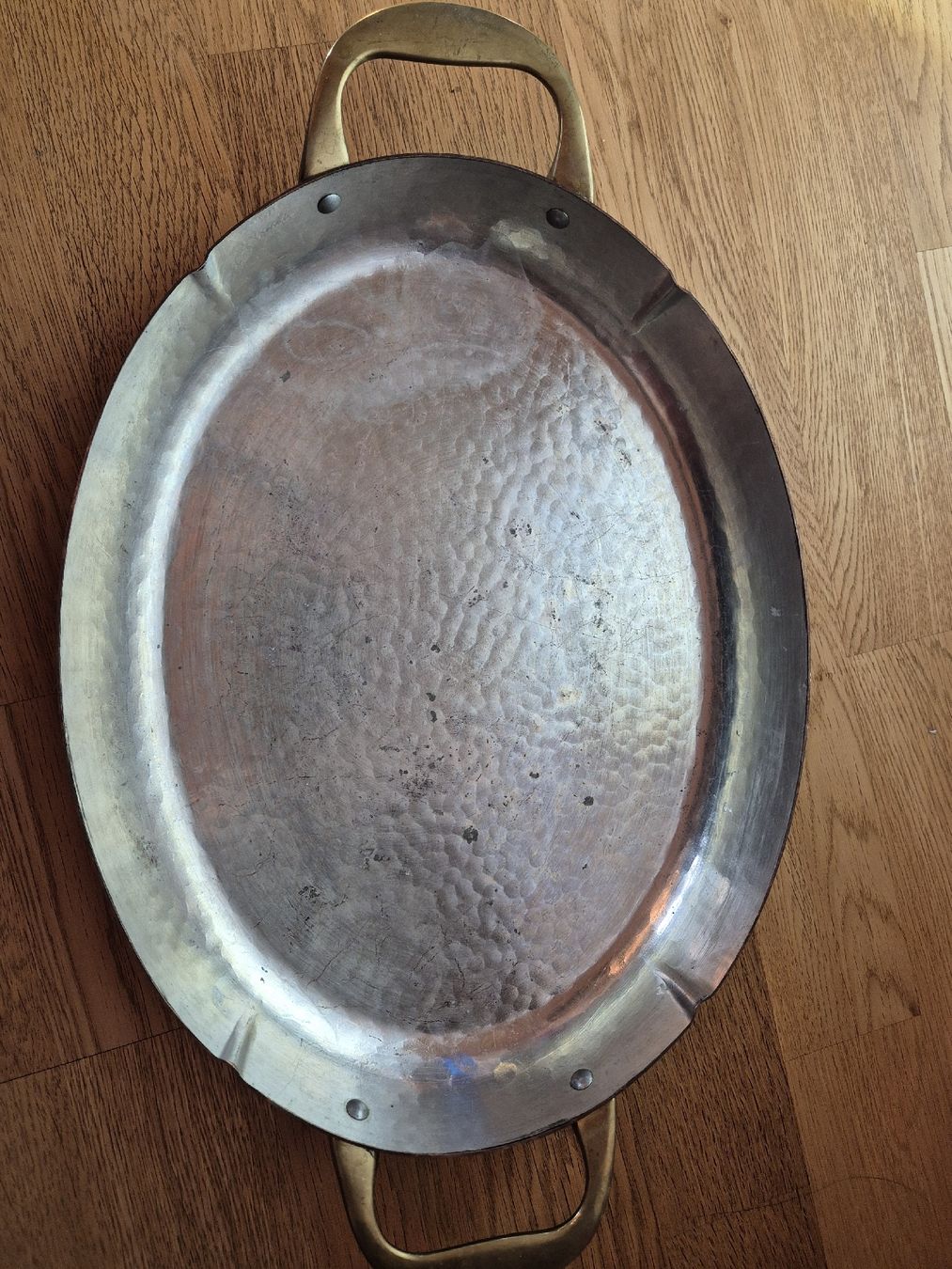 Servierplatten: Antike Kupferplatte Servierplatte 24cm breit – Gebraucht aus Trogen von same4you 1