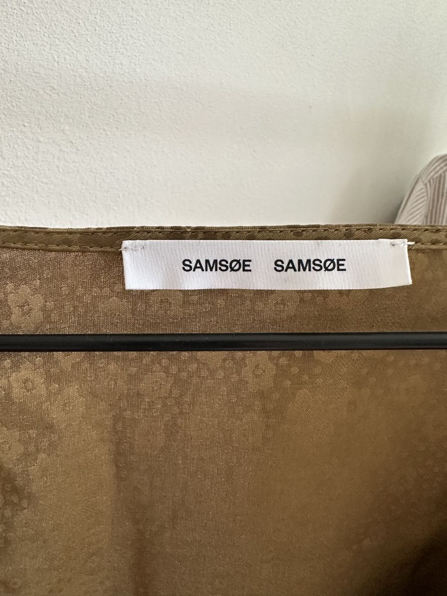 Samsøe Samsøe Vestiti: Samsoe Samsoe Wickelkleid, khaki grün, XS – Usato da Zürich venduto da davinciclaude 2
