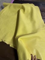 Ziegenleder gelb /cuir de chèvre, jaune/2pieces