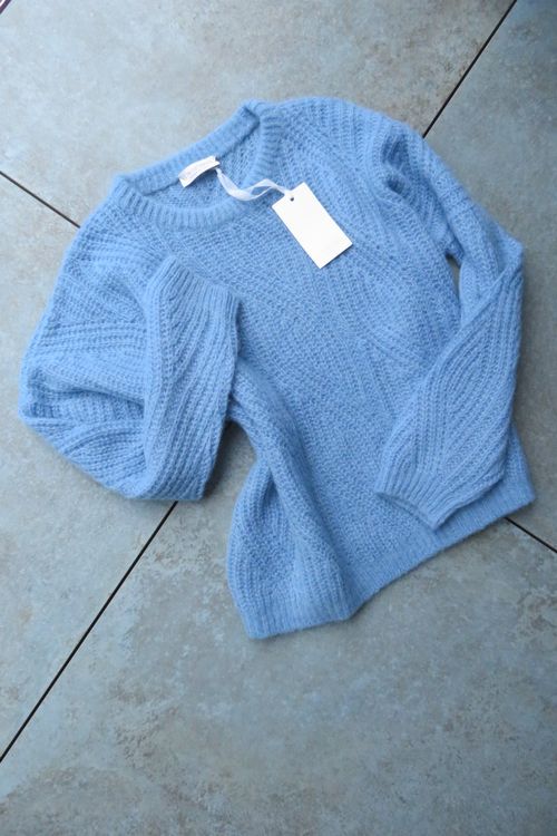 Pull Oversize 100% Cachemire Le Tricot Perugia Turquoise - Taille M - Occasion Très Bon état