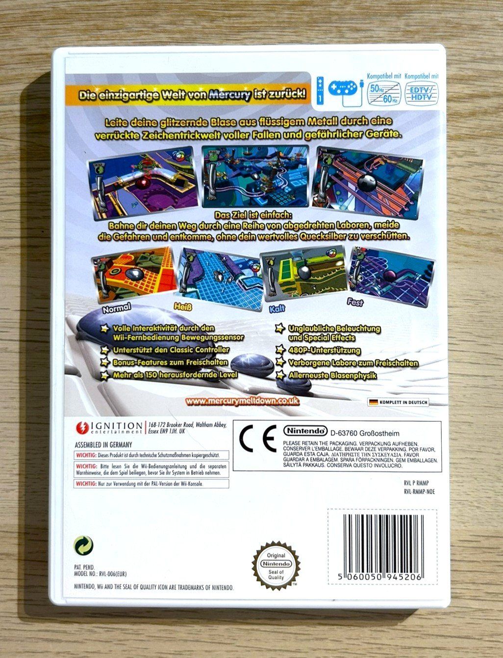 Nintendo Giochi: Mercury Meltdown Revolution Nintendo Wii – Usato da St. Gallen venduto da Alpine.Arcade 1