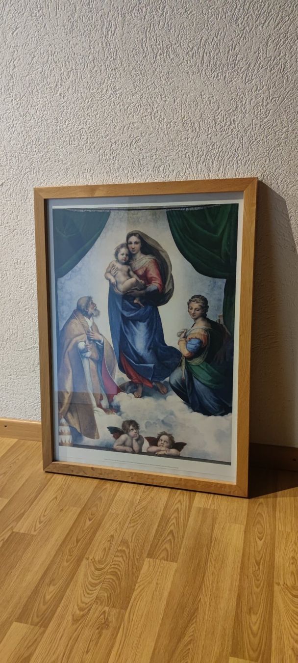 Foto & Immagini: Kunstdruck "Sixtinische Madonna" mit Rahmen – Usato da St. Gallen venduto da Sebastian_Gibas 3
