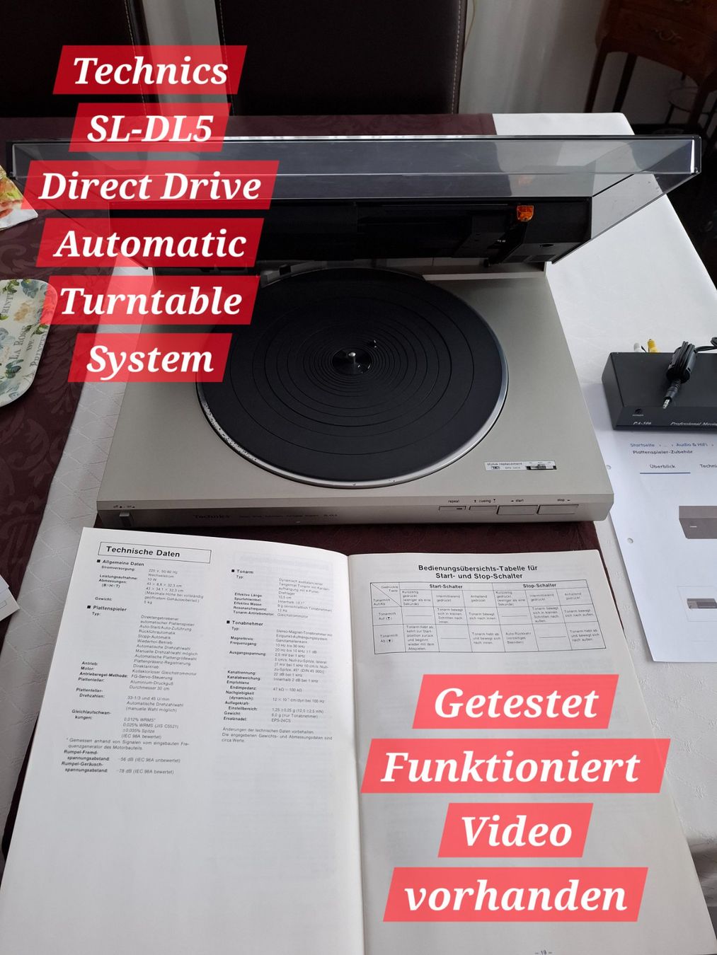 Giradischi: Vintage, Technics SL-DL5 Direct Drive – Usato da Niedergösgen venduto da Johny10