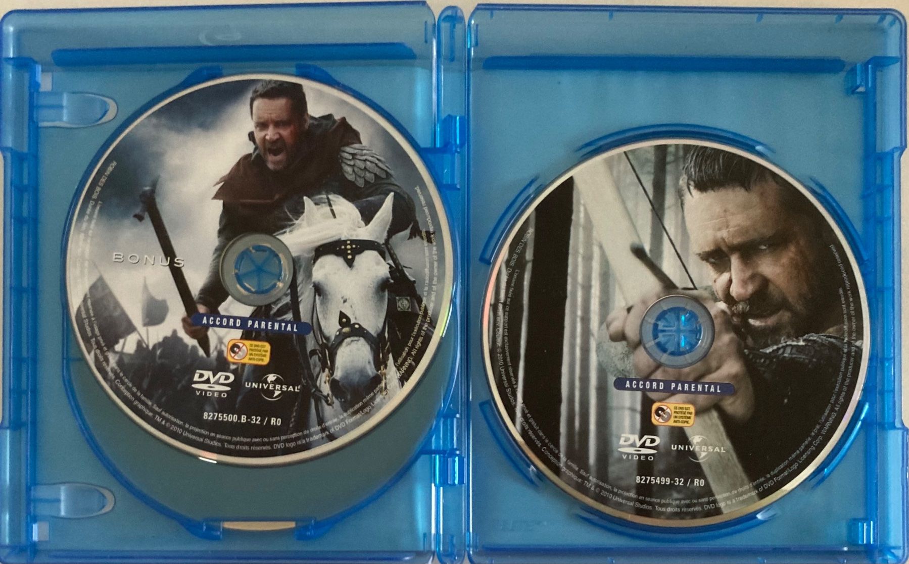 Tutti i DVDs: RUSSELL CROWE / CATE BLANCHETT - ROBIN DES BOIS – Usato da Poliez-Pittet venduto da Newtown-Records 3