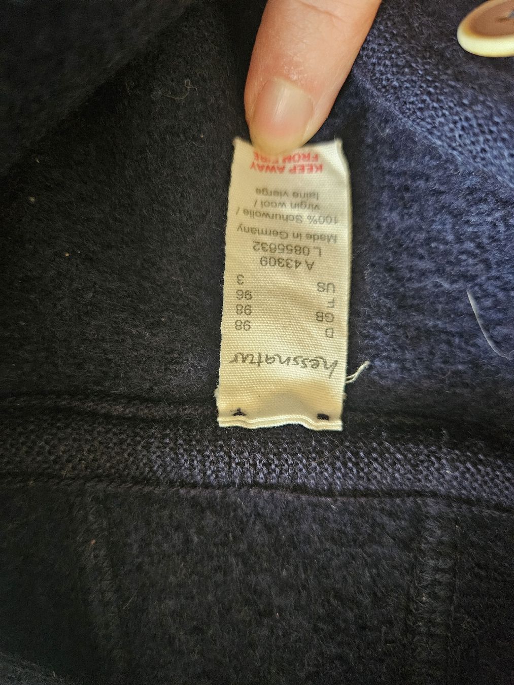 Anzüge: Hessnatur Wollwalk Gr. 98 – Neu (gemäss Beschreibung) aus Zürich von Kris8050 3
