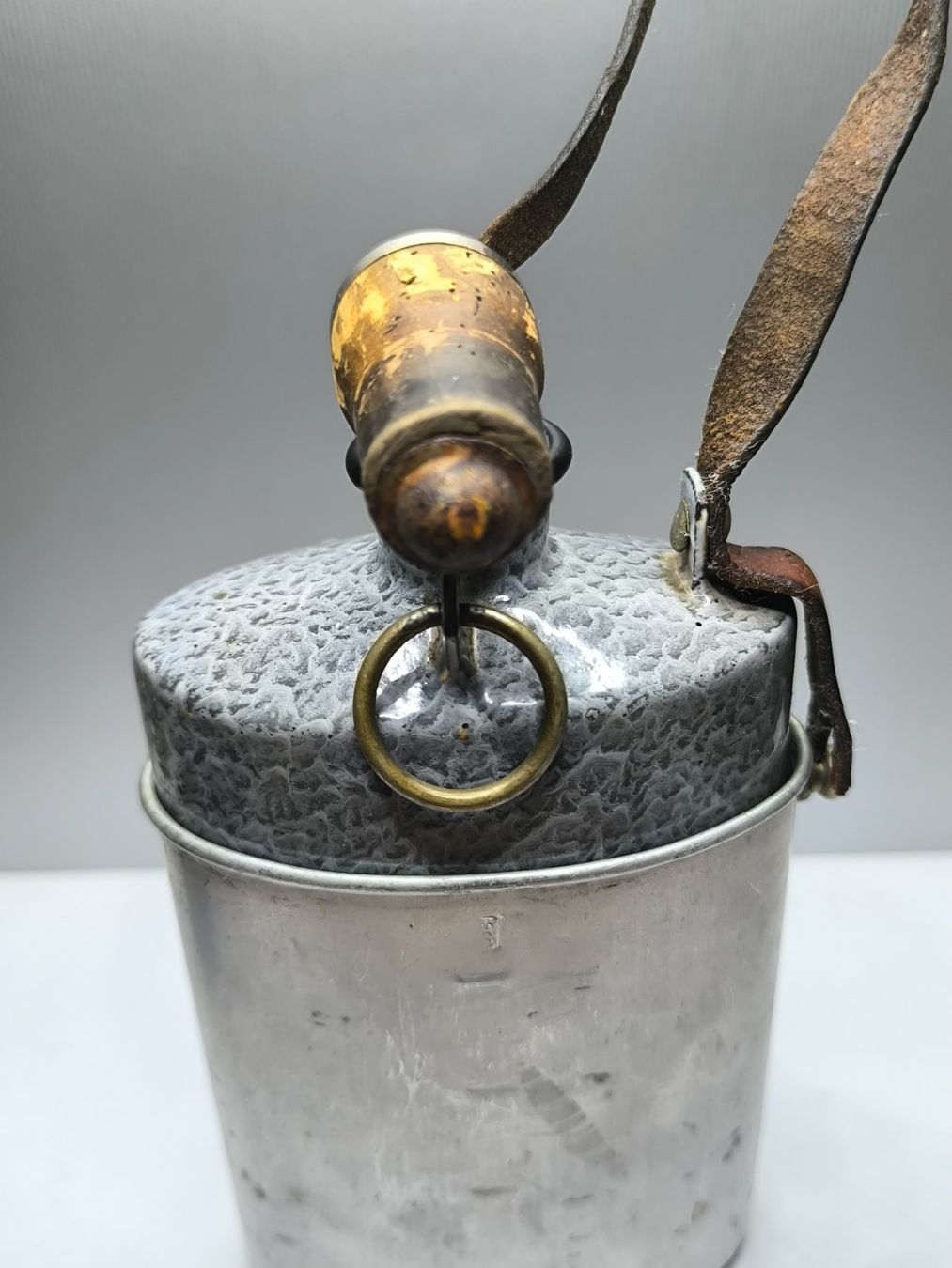 Schweizer Armee Bottiglie: Feldflasche Emaille 1929 mit Kaduceus-Stempel – Usato da Boniswil venduto da ilk_qkq5 5