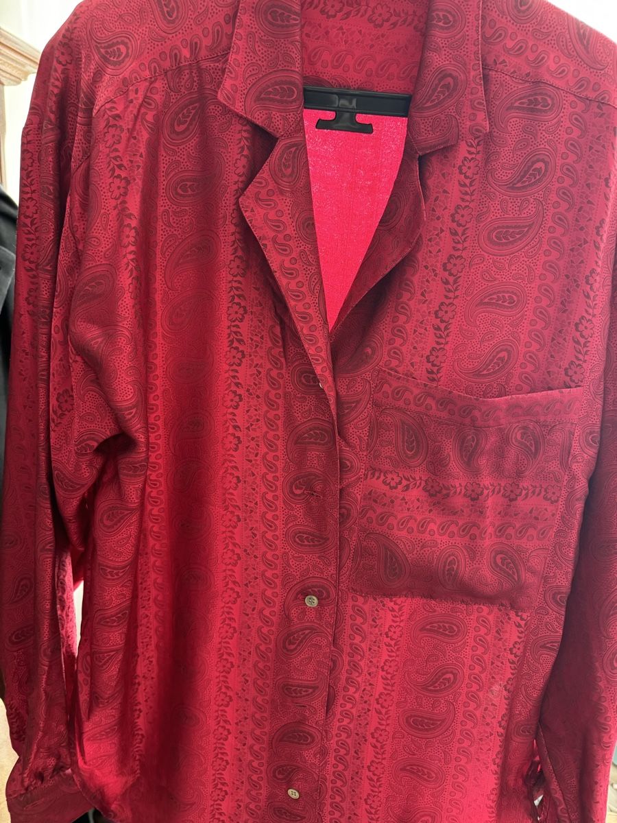 Camicette: Seidenbluse Hemd 100% Seide Vintage – Usato da Obfelden venduto da cesarina10 5