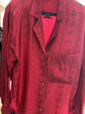 Seidenbluse Hemd 100% Seide Vintage
