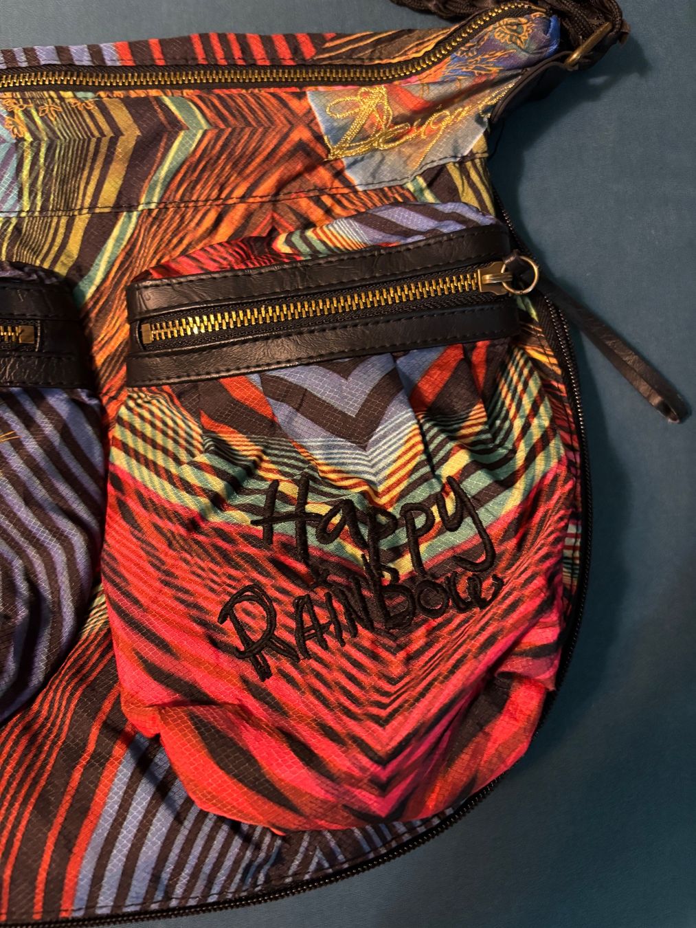 Desigual Borse da donna: Handtasche Desigual bunt gemustert mit Schmetterling – Usato da Bülach venduto da bjoernbenny 3