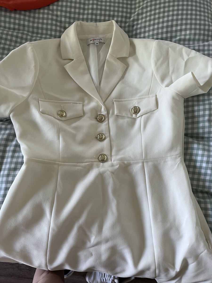 Morgan Vestiti: Morgan robe blazer blanche, taille 36-38, comme neuve! – Usato da La Chaux-de-Fonds venduto da eli_9dy8 1