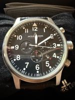 Jacques Lemans Chronograph Herren Uhr mit Lederarmband 53mm