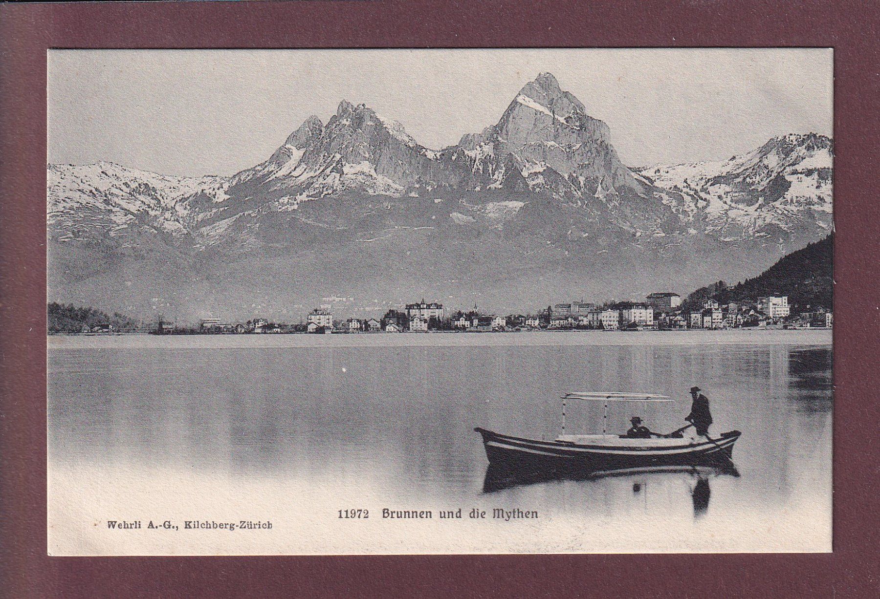 Ansichtskarten: BRUNNEN - Mythen - Boot – Gebraucht aus Pully von nicecards