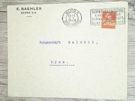 TR20 Enveloppe + Timbre Suisse 1928