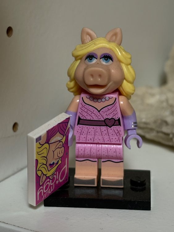WCGXKO Kosmetiktasche 'Miss Piggy Est 1974' – Mit Reißverschluss, 22,9x18,3 Cm, Canvas, Vielseitig Nutzbar