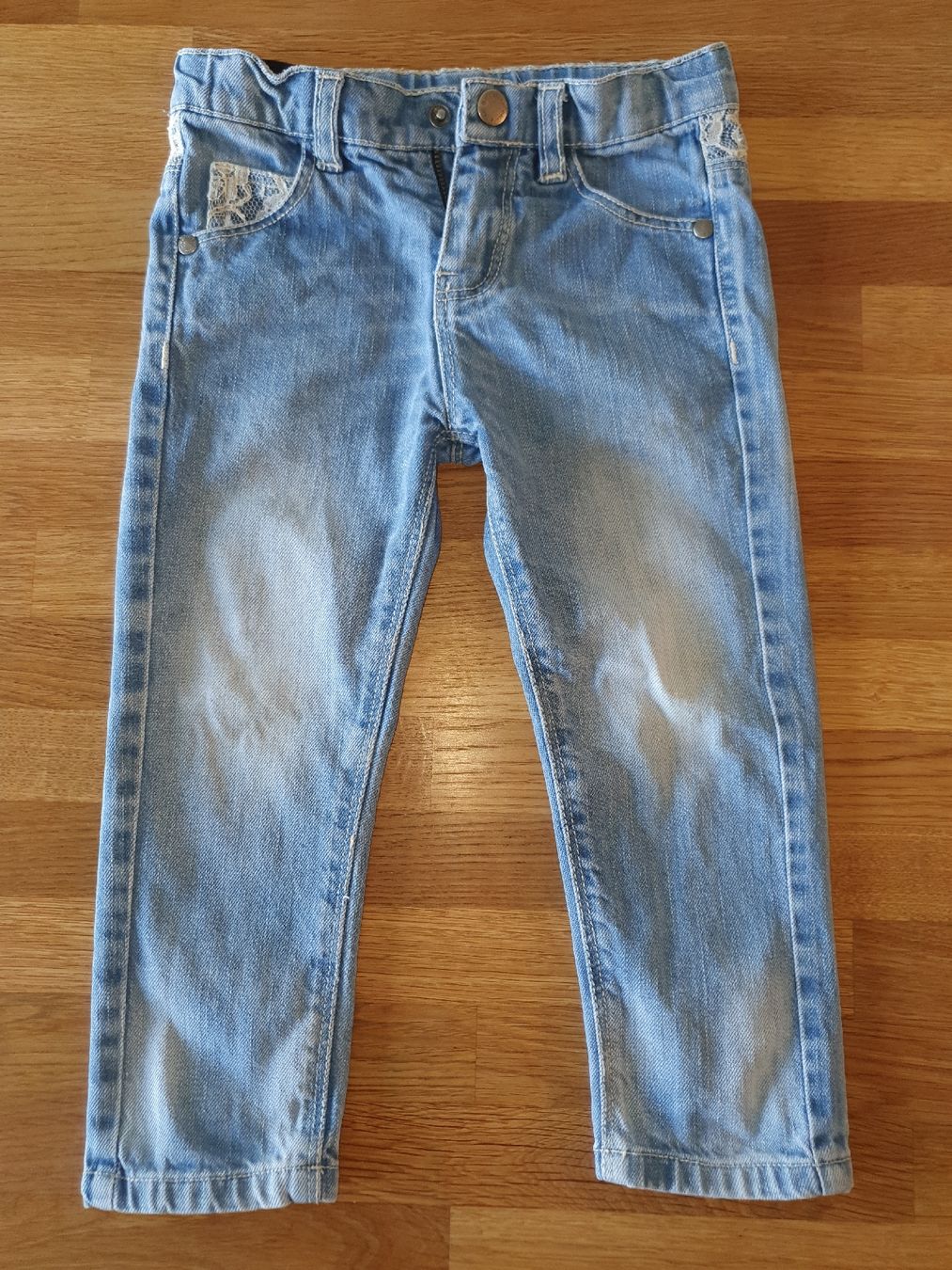 Naturaline Pantaloni: Jeans mit Spitze, Gr. 92, Naturaline – Usato da Einigen venduto da thundermother