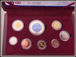 TRISTAN DA CUNHA 2008 UNZ. PROOF *SEHR RAR* MÜNZSÄTZ