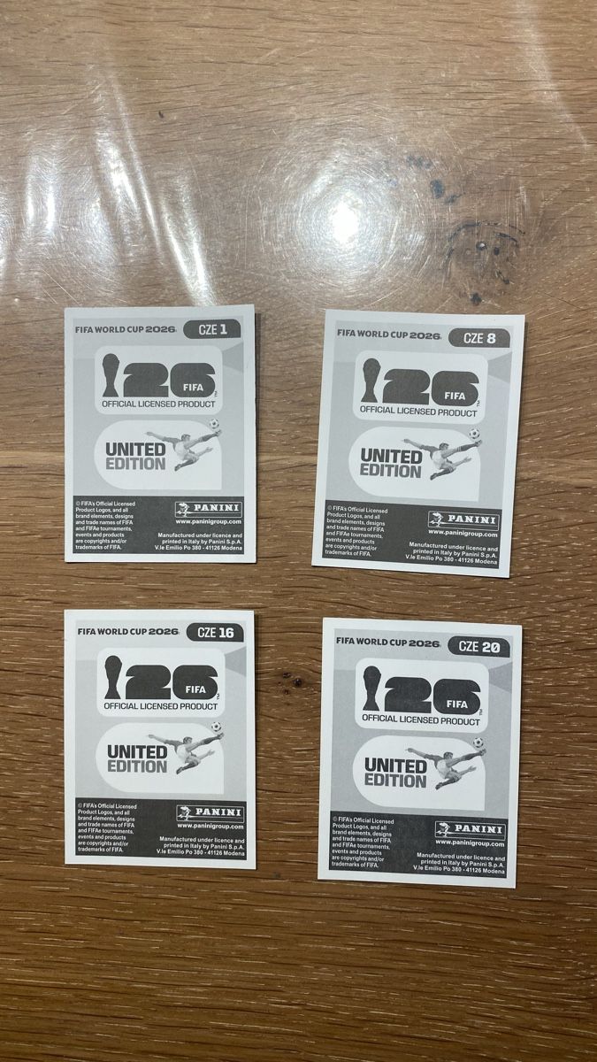 Panini Carte collezionabili: Panini Stickers - CZE - 4 Stickers – Nuovo (secondo la descrizione) da Adliswil venduto da didoli 1