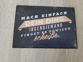Ansichtskarte mit Spruch, Vintage