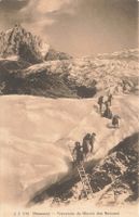 Chamonix-Mont-Blanc (FR) Überquerung des Bossons Gletschers