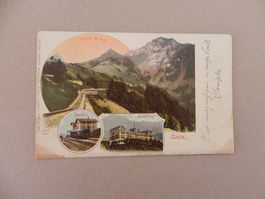 Carte Chaux VD Bahnhof Zug Bahn Hotel