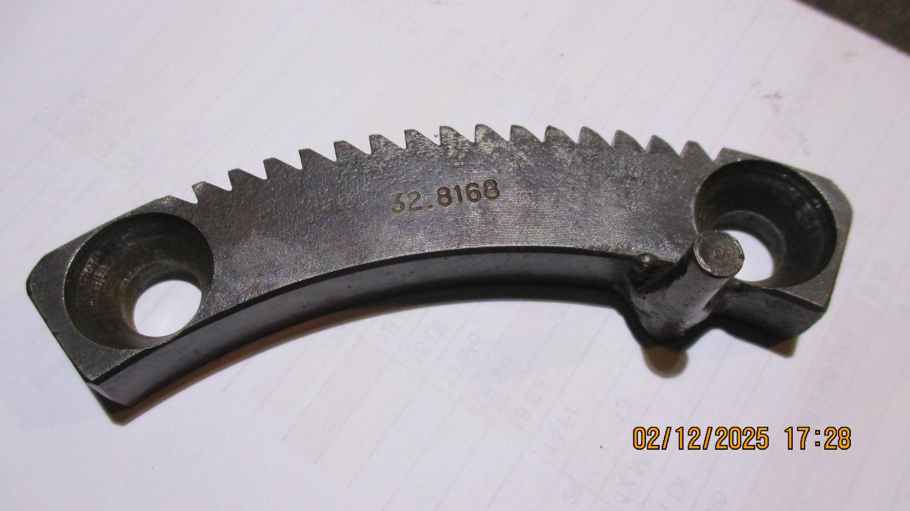 Bührer Trattori: BÜHRER Handbremssegment rechts,  Nr. 32.8168 – Usato da Rafz venduto da demag44 1