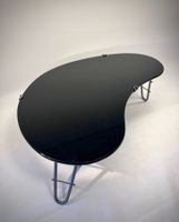 Mid‑Century Coffee Table schwarzes Glas, 1950/60
