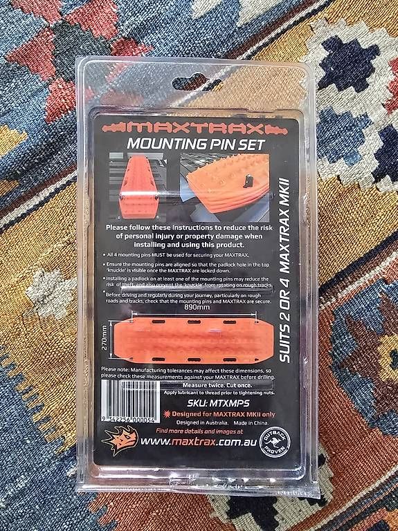 Placchette & Badge: Maxtrax Mounting Pin Set MKII – Usato da Stallikon venduto da rob_62w9 1