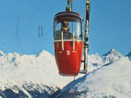 Davos , Gondelbahn , Schatzalp 1977