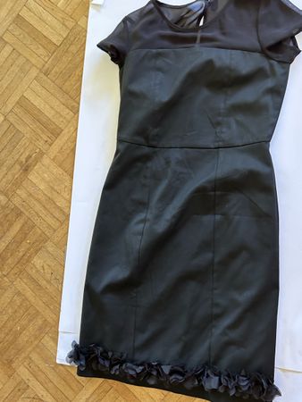 MORE & MORE schwarzes Sommerkleid mit Blumen Gr. XS
