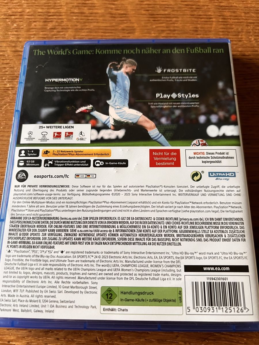 Spiele: FIGA 24 for PS5 - Excellent Condition – Gebraucht aus Altendorf von Angie__Z 1