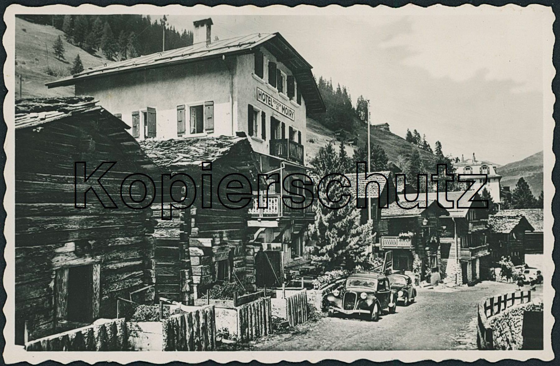 Cartoline postali: VS Grimentz - Auto - VW Käfer – Usato da Schindellegi venduto da leecollect
