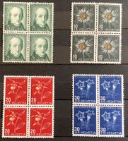 1943 - Pro Juventute Viererblock Satz ** Postfrisch