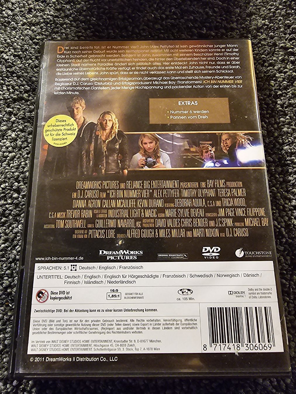 Tutti i DVDs: DVD Ich bin Nummer Vier (23245) – Usato da Ruswil venduto da jan_bxl5 1