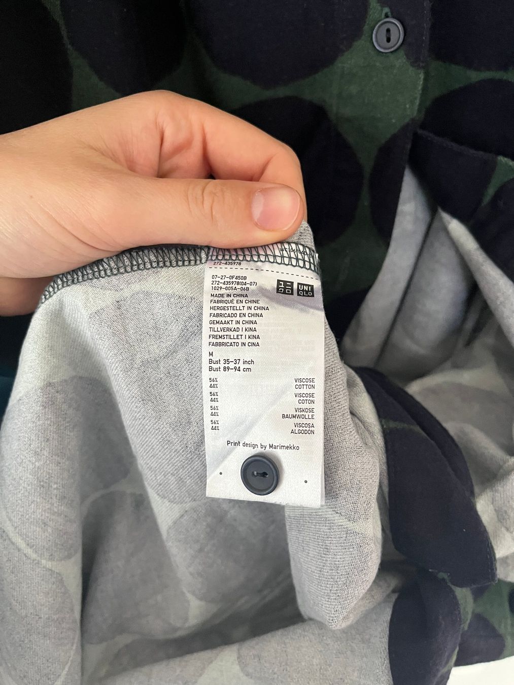 Marimekko Vestiti: Uniqlo x Marimekko Hemdkleid Gr. M – Usato da Luzern venduto da fidschen 3