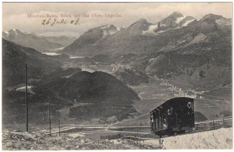 Cartes postales: St. Moritz - Standseilbahn Muottas Muragl – D'occasion à Binningen par Mountainrider