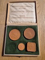 Historische Porzellanmünzen in Originalschachtel Ulm 1922