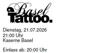 Biglietti: 2 Tickets - Basel Tattoo - 21.07. , 264 CHF Originalpreis – Nuovo e nell'imballaggio originale da Birsfelden venduto da geo_rh6c