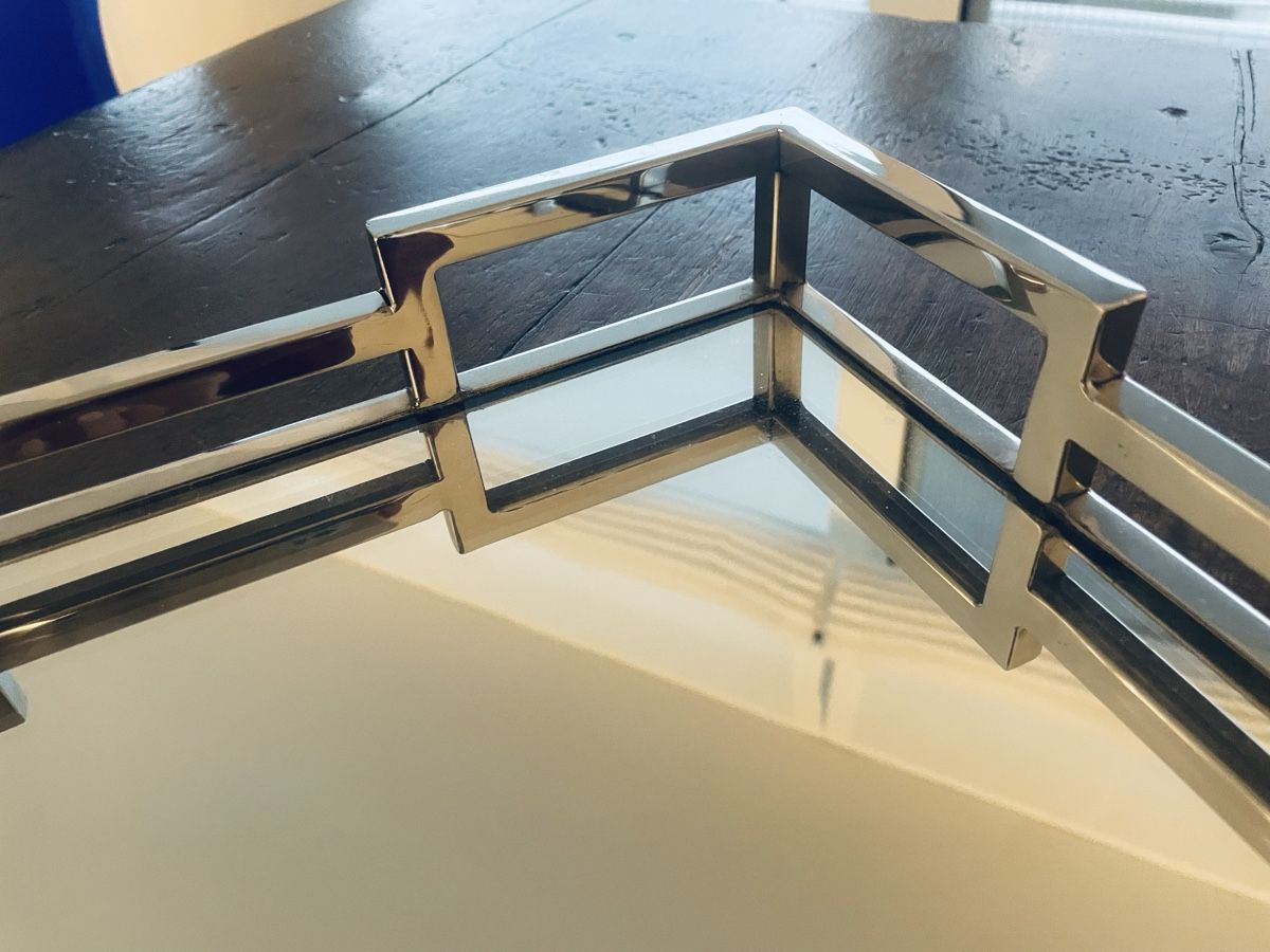 Piatti di portata: Vassoio decorativo con specchio, design elegante! – Usato da Andermatt venduto da DCC_70 2
