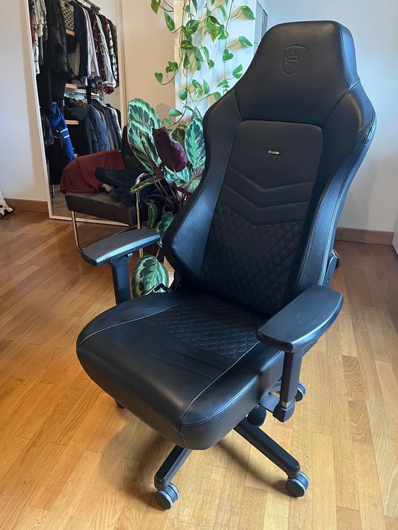 Bürostuhl, Noblechairs Hero Echtleder Schwarz Kaufen auf Ricardo