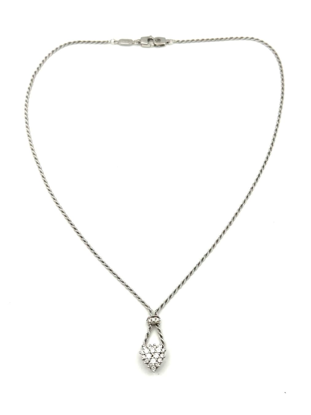 Ketten: DAMIANI. Collier or blanc 18K et diamants – Gebraucht aus Renens VD von Diademe.sarl 1