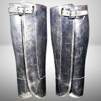 🏕️ Vintage-Leder-Gamaschen für Abenteuer & Stil 🛡️