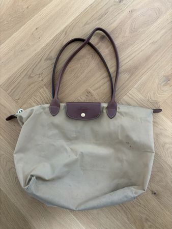 Original Longchamp Handtasche beige braun