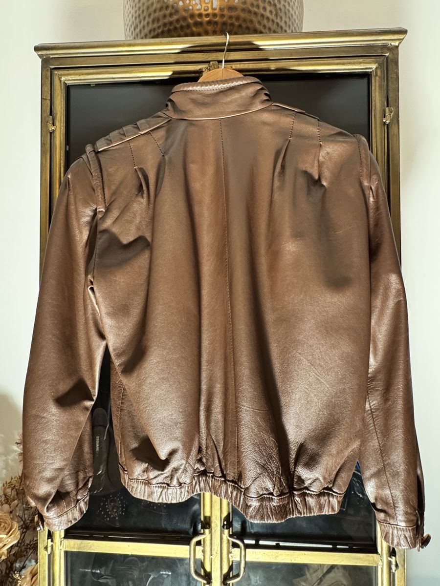 Giacche: Vintage bomber leather jacket – Usato da Mörigen venduto da TimelessFinds 3