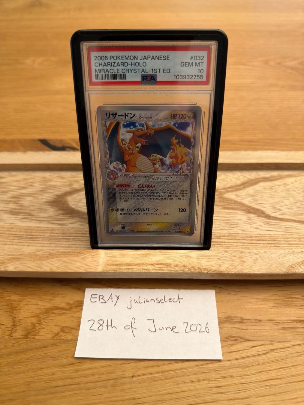 Pokémon Carte collezionabili: Charizard Glurak PSA 10 Miracle Crystal 1st Ed. JP #032 2006 – Nuovo (secondo la descrizione) da Gossau SG venduto da JulianSelect 2